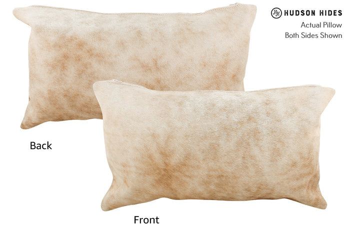 Beige Cowhide Pillow #35299