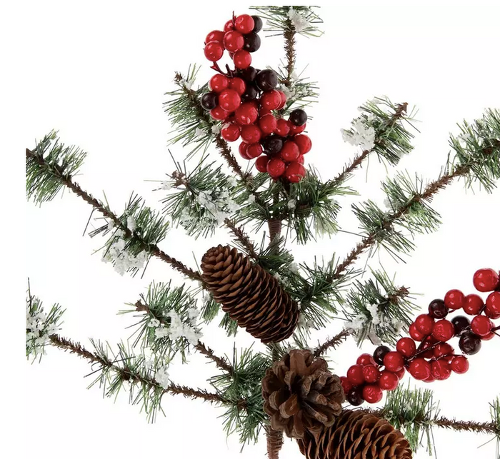 Berries & Acorns Pine Branch