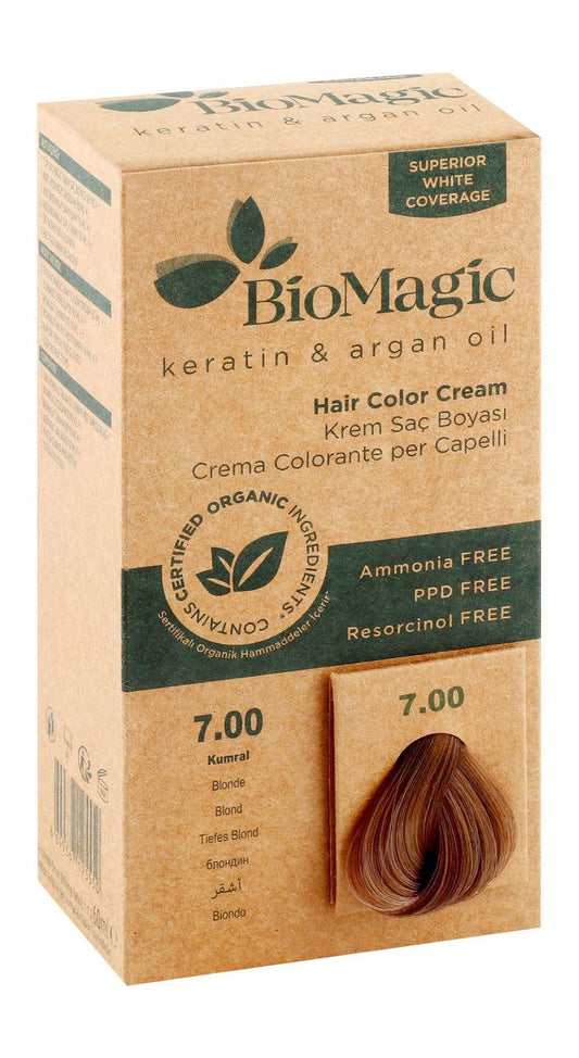 Biomagic Hair Color Cream Kit Color: 7/00 Blonde - Makkah Pharmacy