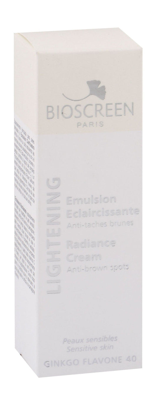 Bioscreen Lightening Anti-Brown Spots Facial Cream with Ginkgo Biloba Extract for Sensitive Skin, 30ml - Makkah Pharmacy