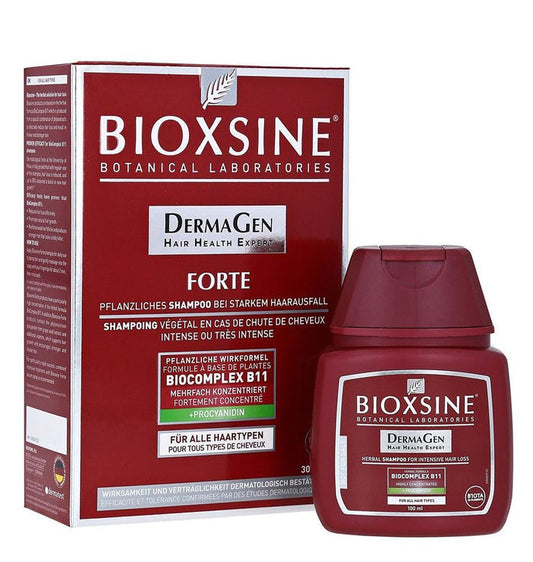 Bioxsine DermaGen Forte Anti-Hair Loss Biocomplex Herbal Shampoos for All Hair Types, 100ml - Makkah Pharmacy
