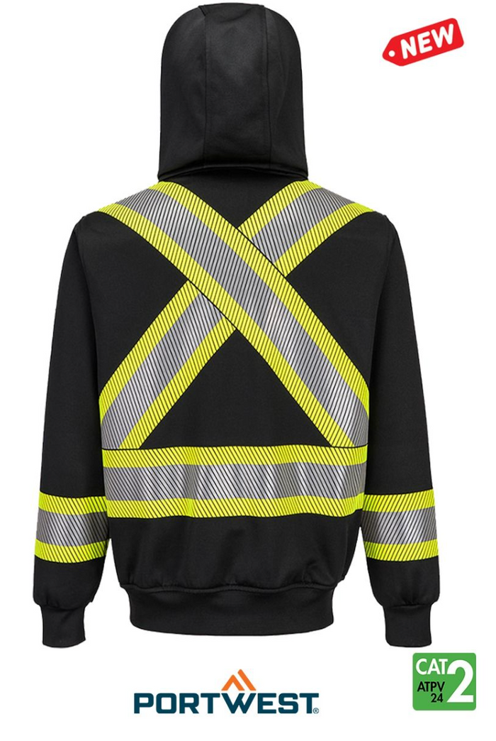 Bizflame® Knit 4" FR 10 oz Hoodie - Black