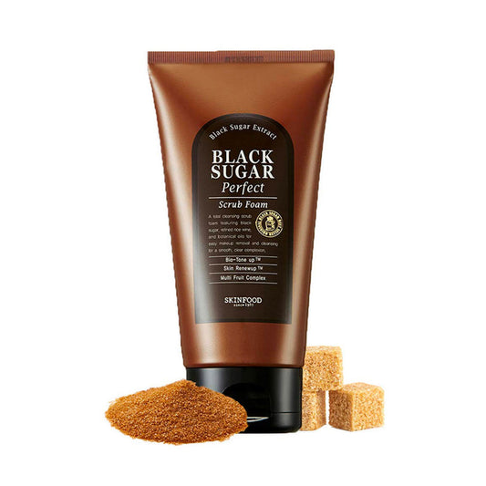 Skinfood Black Sugar Perfect Scrub Foam Nudie Glow Australia