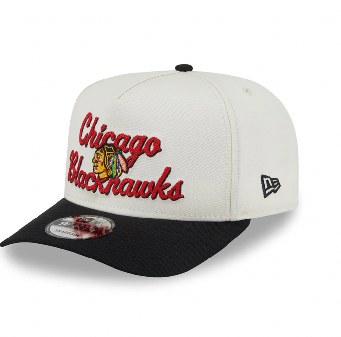 Blackhawks Chainstitch 9FIFTY A-Frame Snapback