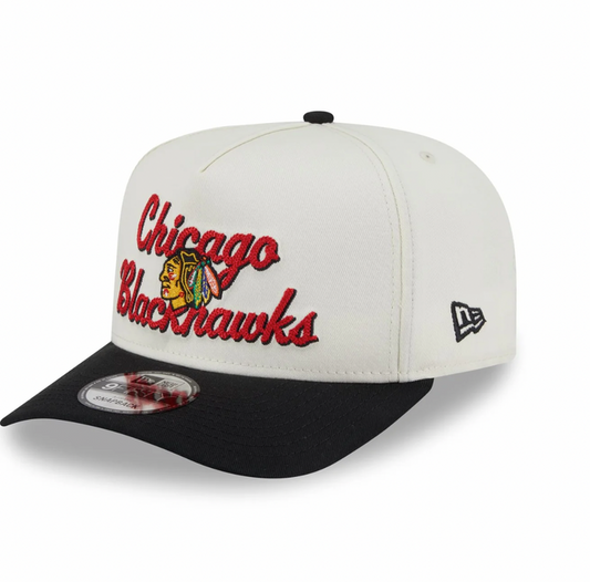 Blackhawks Chainstitch 9FIFTY A-Frame Snapback