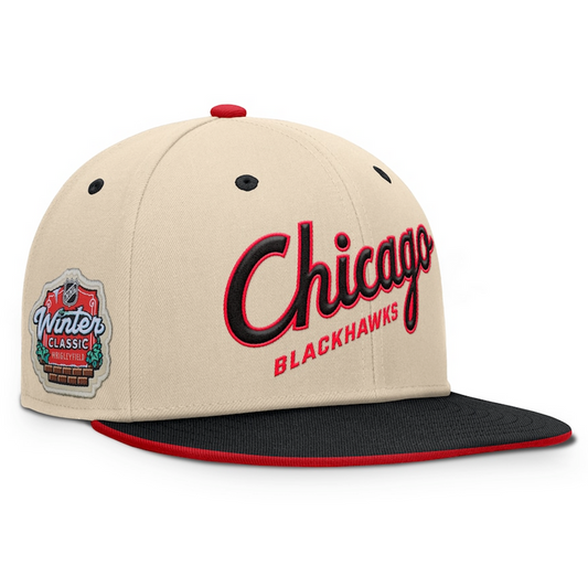 Blackhawks Fanatics 2025 NHL Winter Classic Snapback Hat