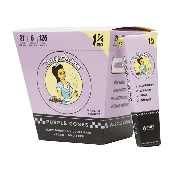 BLAZY SUSAN 1 ¼ PRE ROLLED CONES FULL BOX | 6 CT