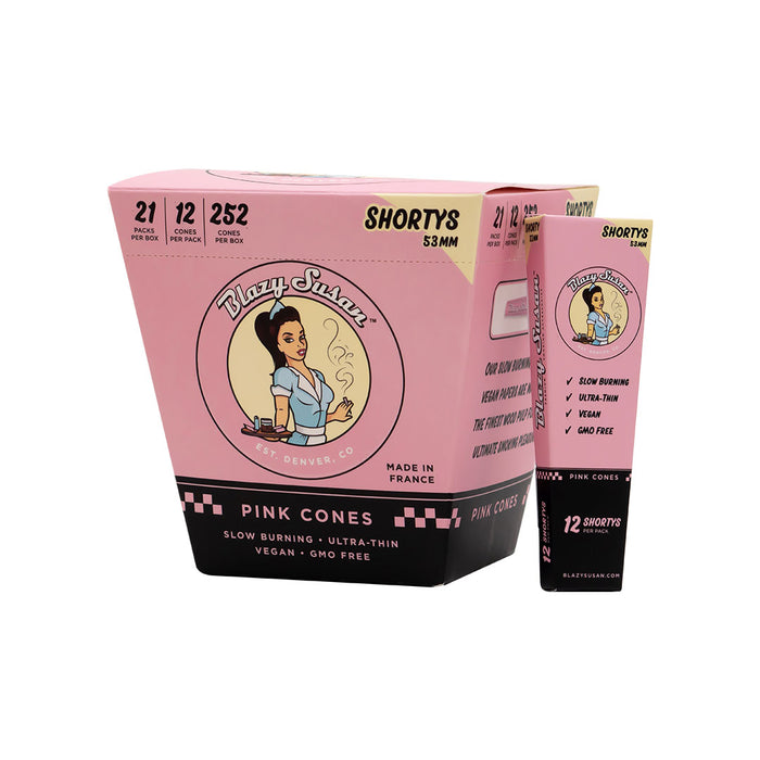 BLAZY SUSAN SHORTYS PRE ROLLED CONES FULL BOX |12 CT