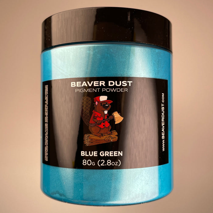 Blue Green Beaver Dust Mica Pigments