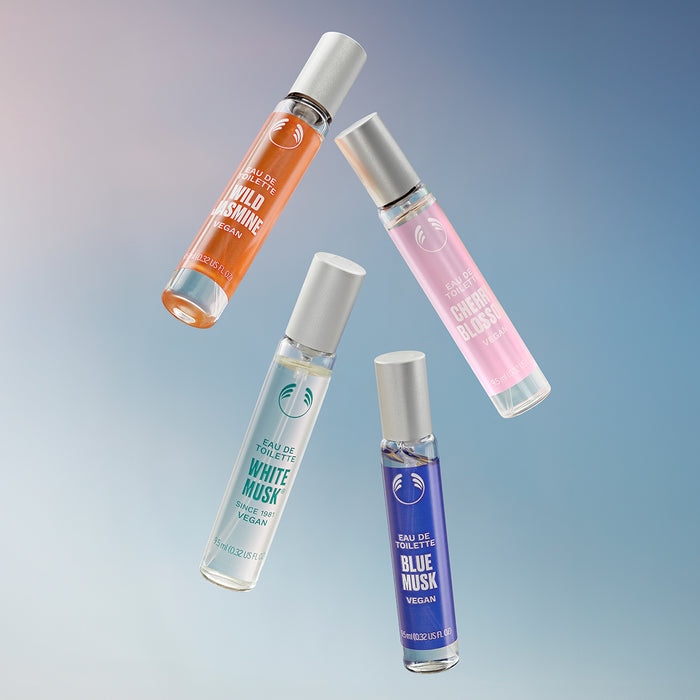 Group shot of Eau de Toilette, small 9.5ml bottles