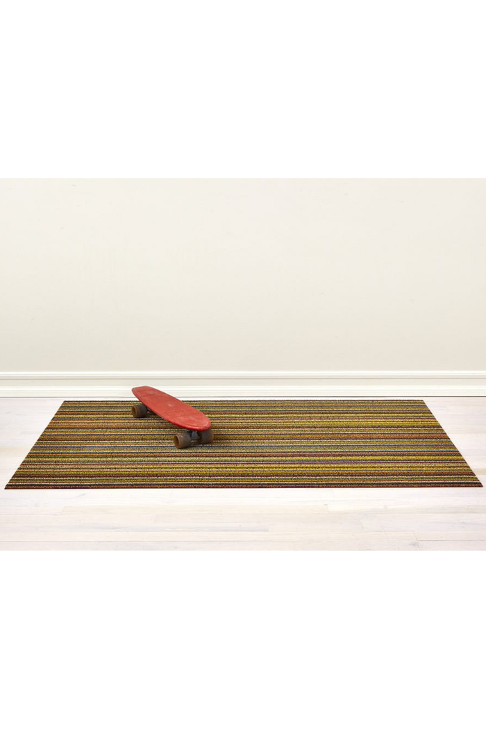 Bright Multi Skinny Stripe Shag Mat-Chilewich-ECOVIBE