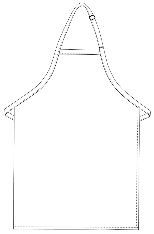 DayStar Brown Deluxe XL Butcher Adjustable Apron (No Pockets)
