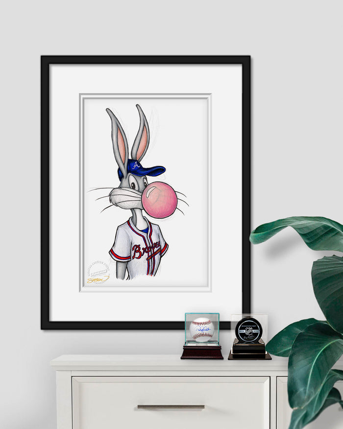 Bubblegum Bugs x MLB Braves Limited Edition Art Print