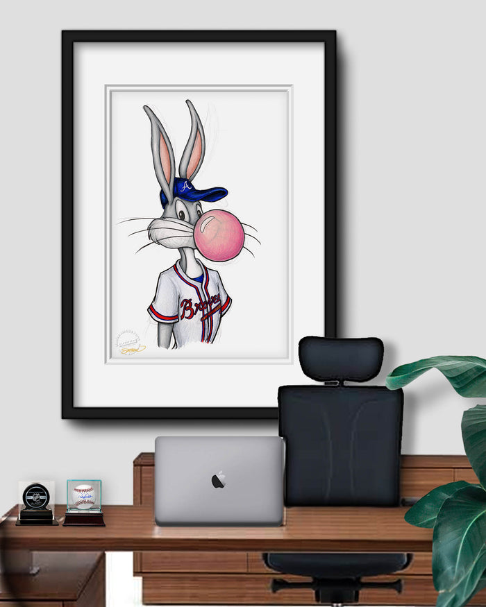 Bubblegum Bugs x MLB Braves Limited Edition Art Print