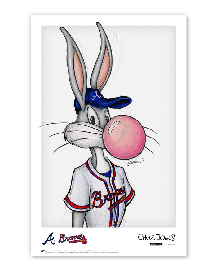 Bubblegum Bugs x MLB Braves Limited Edition Art Print
