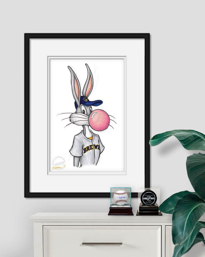 Bubblegum Bugs x MLB Brewers Limited Edition Art Print