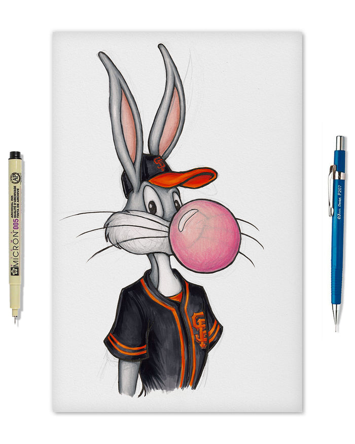 Bubblegum Bugs x MLB Giants Limited Edition Art Print