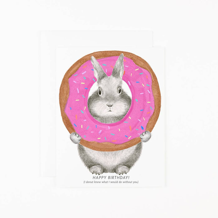 Bunny Donut Card