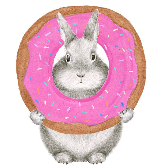 Bunny Donut Card