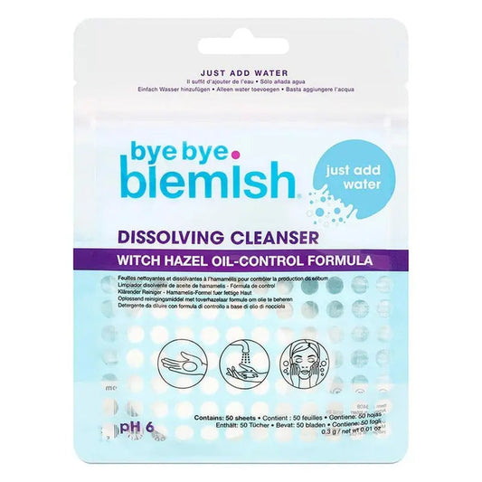 Bye Bye Blemish Dissolving Cleanser Sheets 50's Bye Bye Blemish
