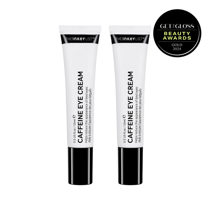 Caffeine Eye Cream duo with roundel