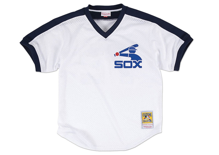 Carlton Fisk #72 Mitchell&Ness Batting Practice Jersey-1