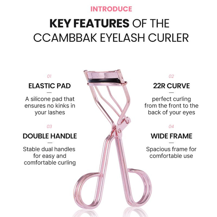 Ccambbak Pink Eyelash Curler