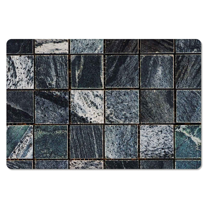 Ceramic tile marble texture Leather Doormat - LeobonZone