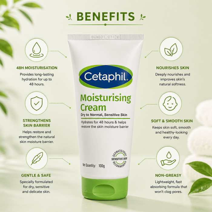 Cetaphil Moisturising Cream 100g - Cosmosentials