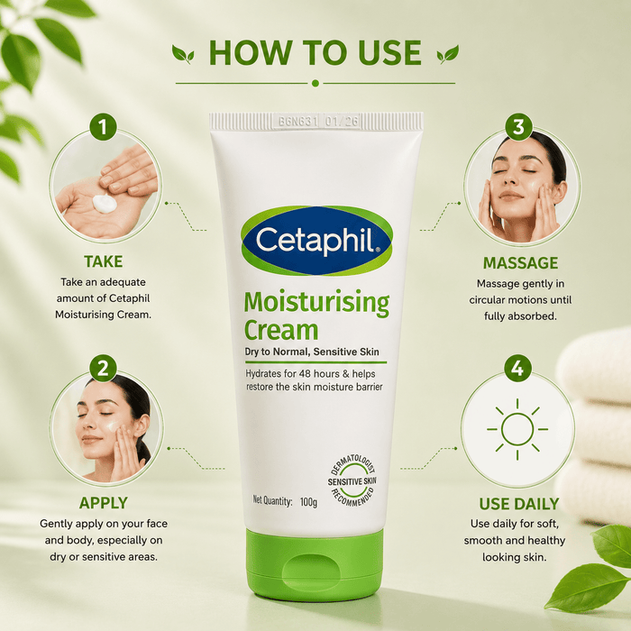 Cetaphil Moisturising Cream 100g - Cosmosentials