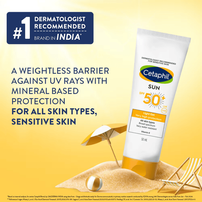 Cetaphil Sun Light Gel Very High Protection Gel SPF 50+ - Cosmosentials