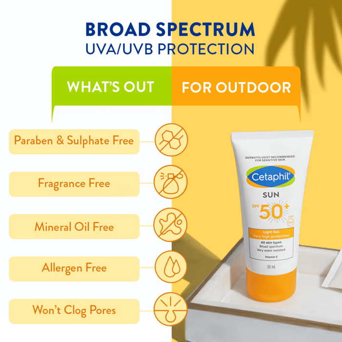 Cetaphil Sun Light Gel Very High Protection Gel SPF 50+ - Cosmosentials
