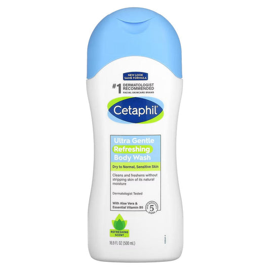 Cetaphil Ultra Gentle Refreshing Scent Body Wash 500 ML - Makkah Pharmacy