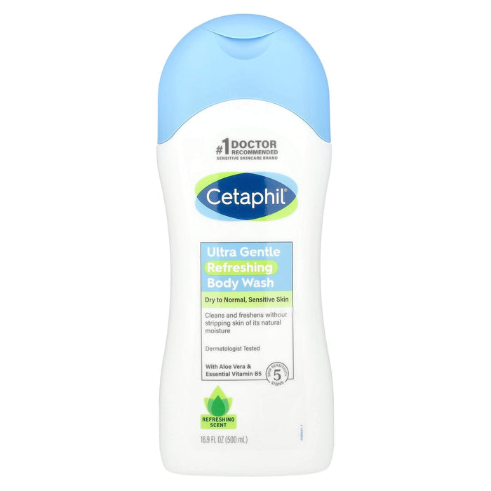 Cetaphil Ultra Gentle Refreshing Scent Body Wash 500 ML - Makkah Pharmacy