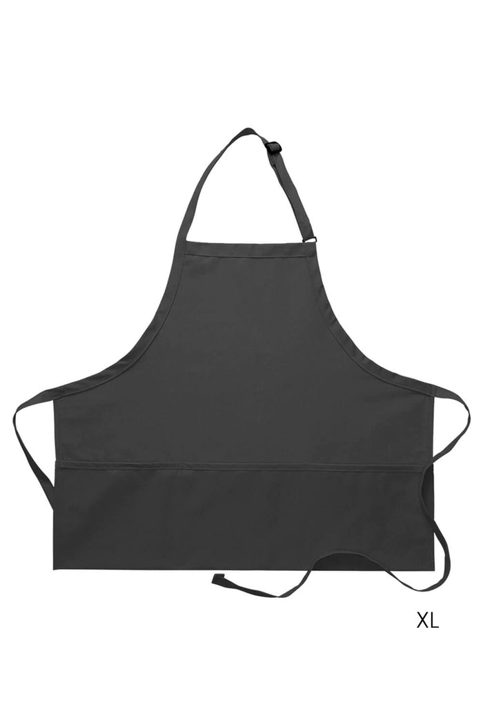 DayStar Charcoal Deluxe Bib XL Adjustable Apron (3 Pockets)