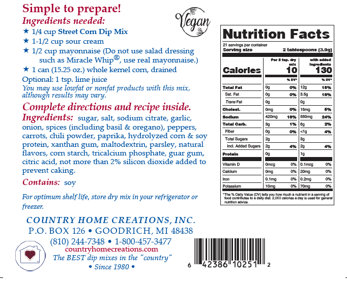 CHC-19 Street Corn Dip Mix