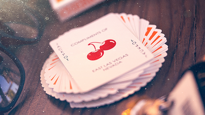 PlayingCardDecks.com-Cherry Casino Summerlin Sunset Orange Playing Cards USPCC