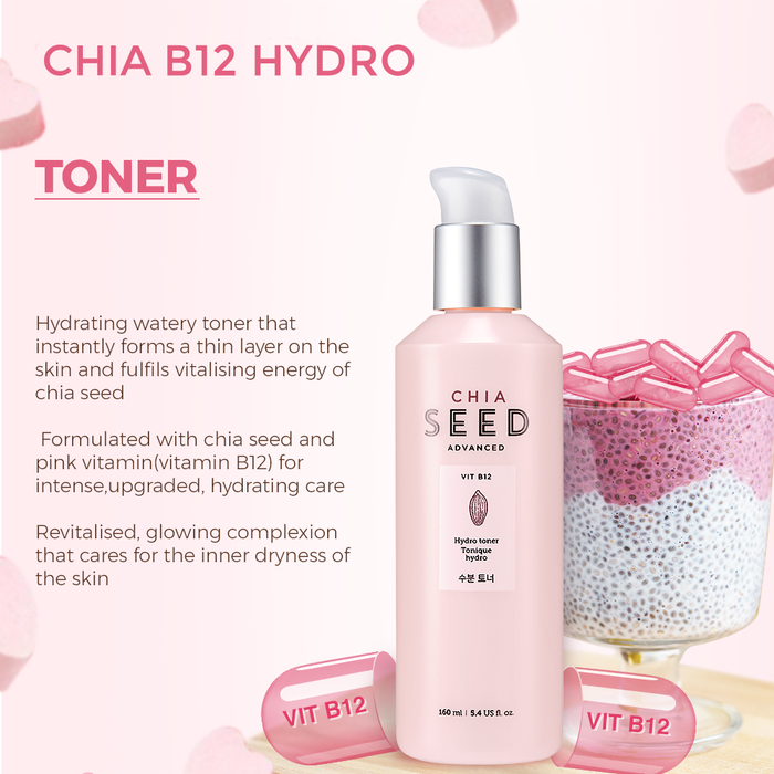 Chia B12 Hydro Toner 160ml