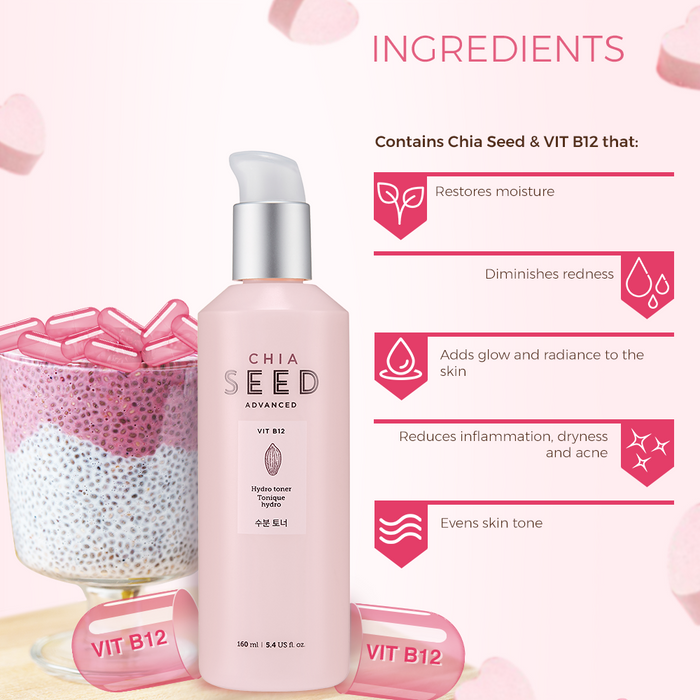 Chia B12 Hydro Toner 160ml