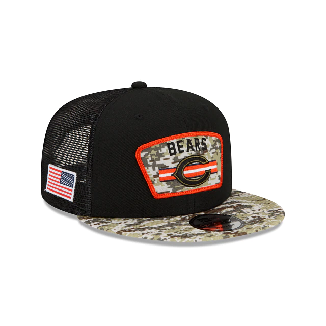 Chicago Bears 2021 Salute to Service On-Field 9Fifty by New Era-1