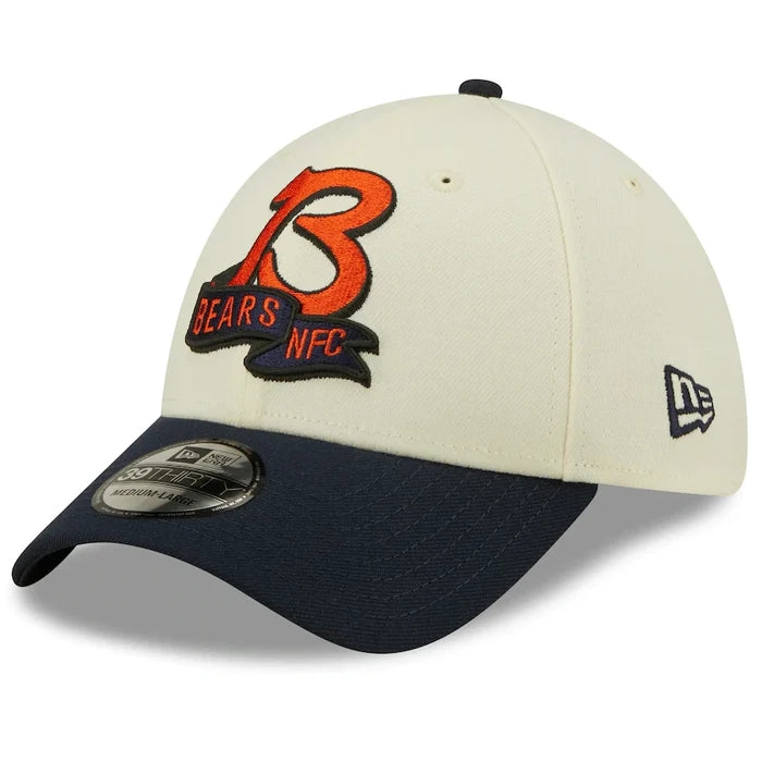 Chicago Bears 2022 Sideline 2-Tone 39THIRTY Stretch Fit
