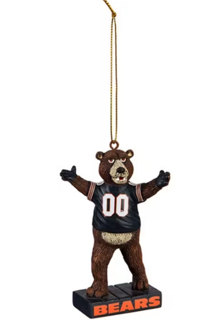 Chicago Bears Mascot Statue Ornament