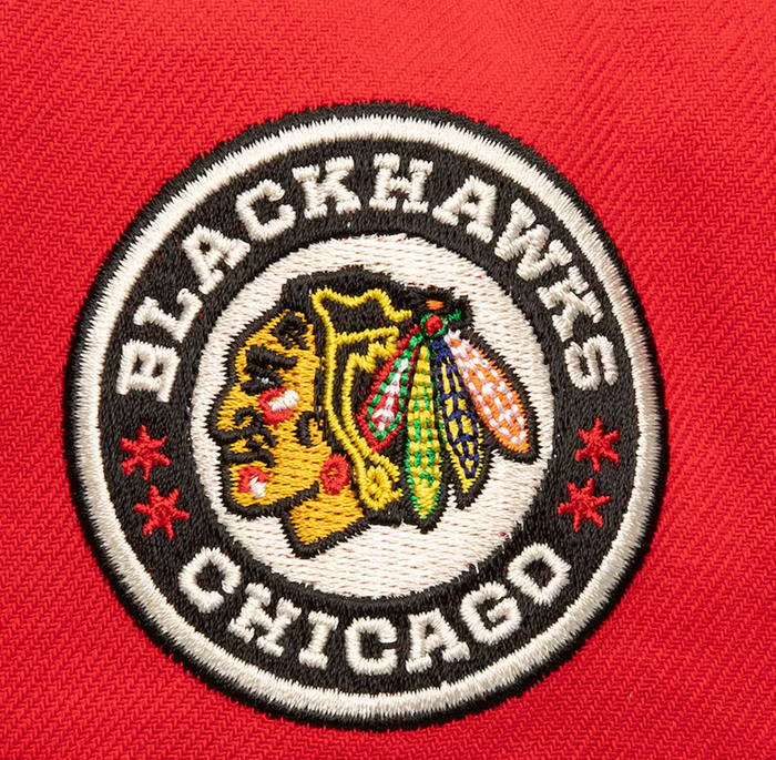 Chicago Blackhawks Mitchell & Ness Red 2025 NHL Winter Classic OG Snapback-1
