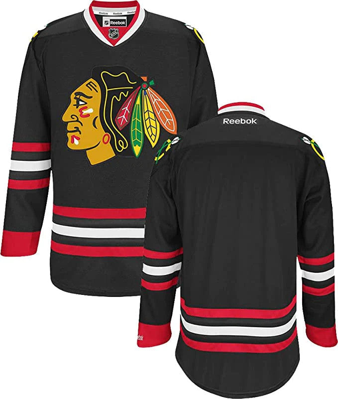 Chicago Blackhawks Reebok Black Alternate Replica Jersey