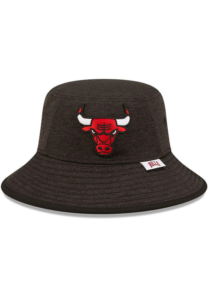 Chicago Bulls Black Heather New Era Bucket Hat