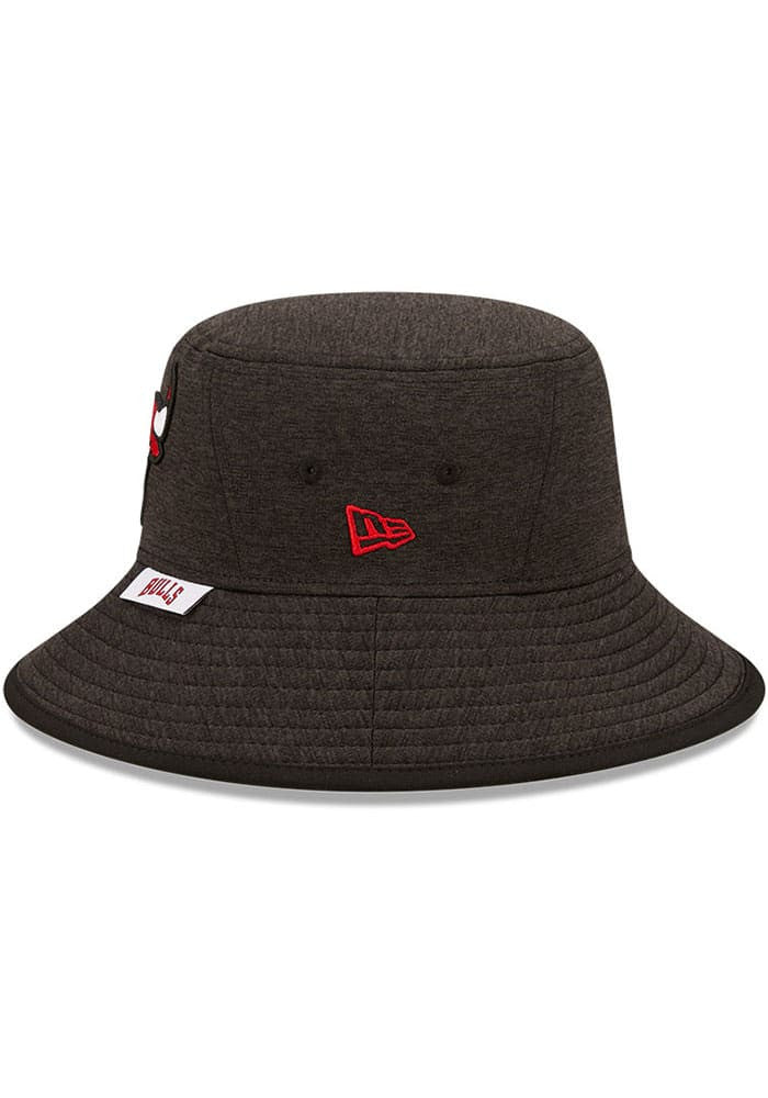Chicago Bulls Black Heather New Era Bucket Hat-1