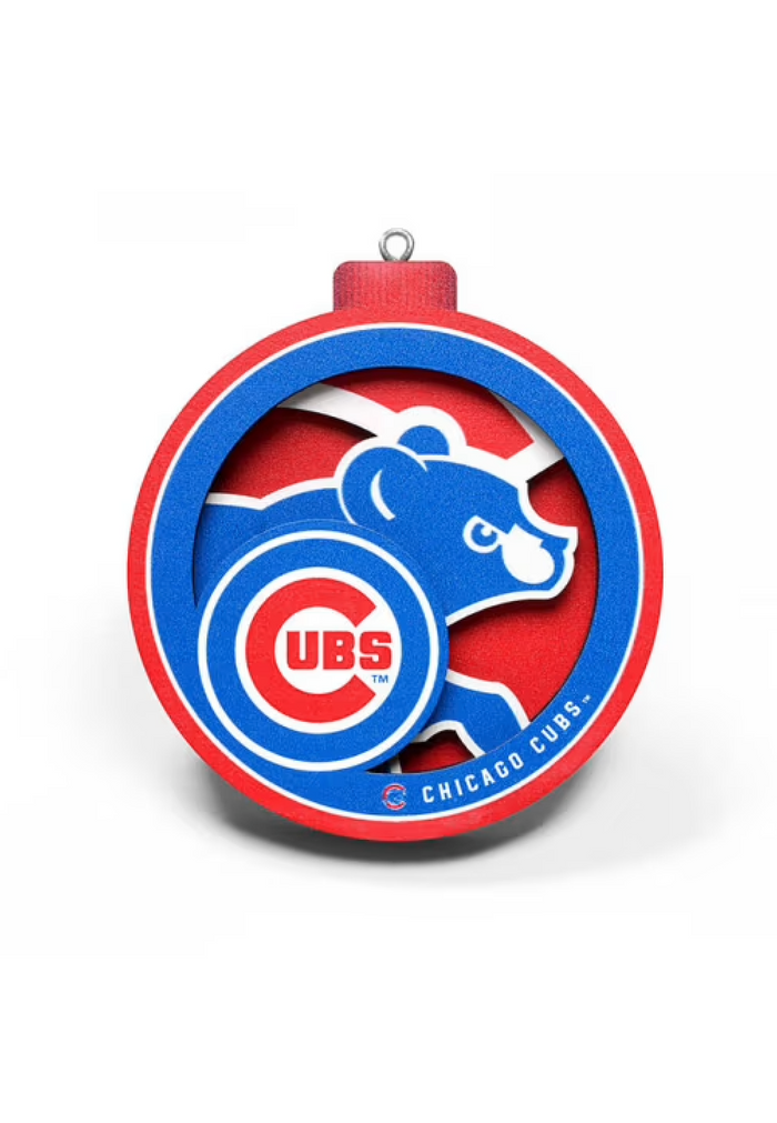 Chicago Cubs 3D Logo Ornament