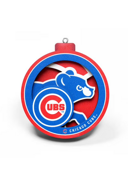 Chicago Cubs 3D Logo Ornament