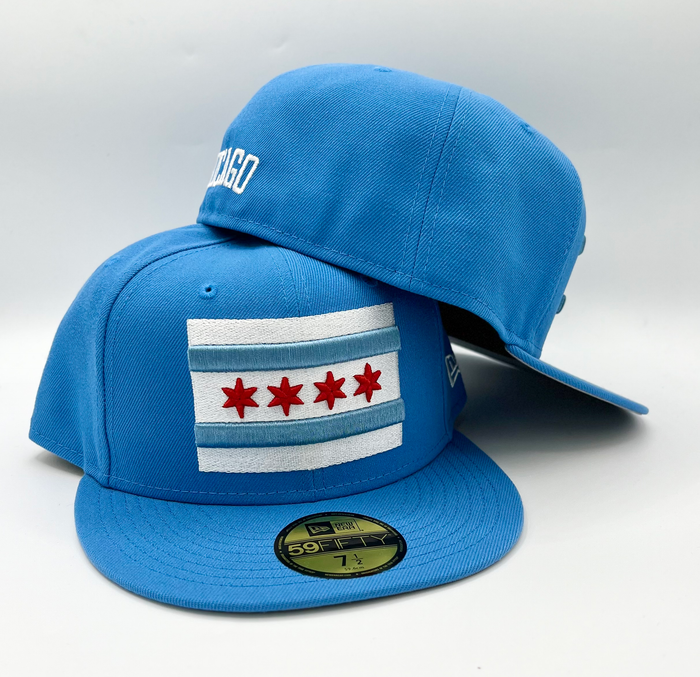 Chicago Flag Sky Blue 59Fifty Cap by New Era