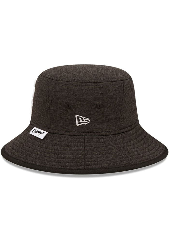 Chicago White Sox Black Heather New Era Bucket Hat-1